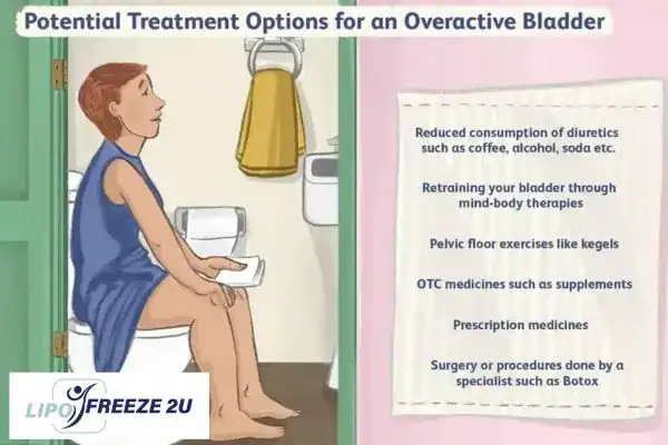 image of woman on toilet because of an overactive bladder Lymington